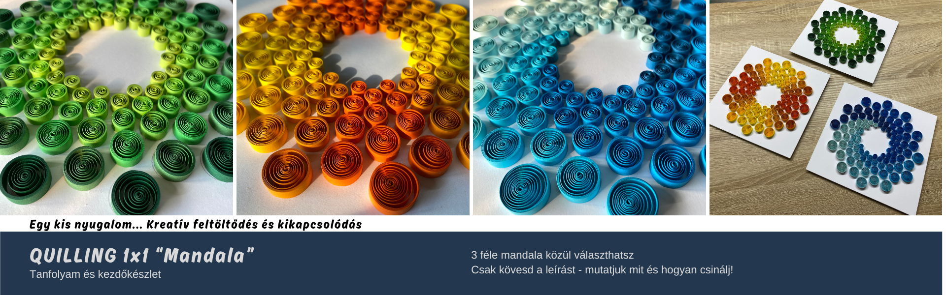 Quilling papírcsíkok, eszközök és minták webáruháza