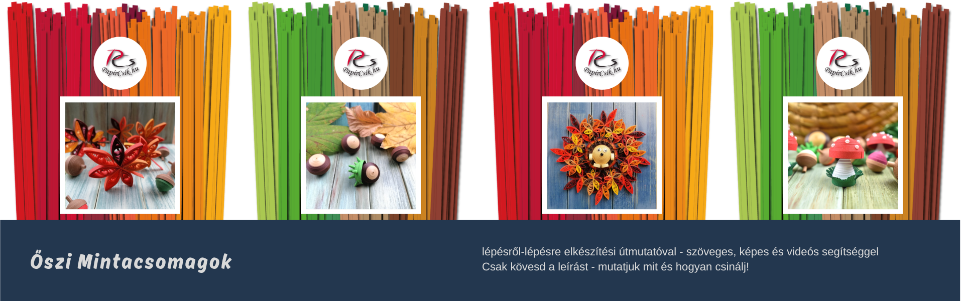 Quilling papírcsíkok, eszközök és minták webáruháza