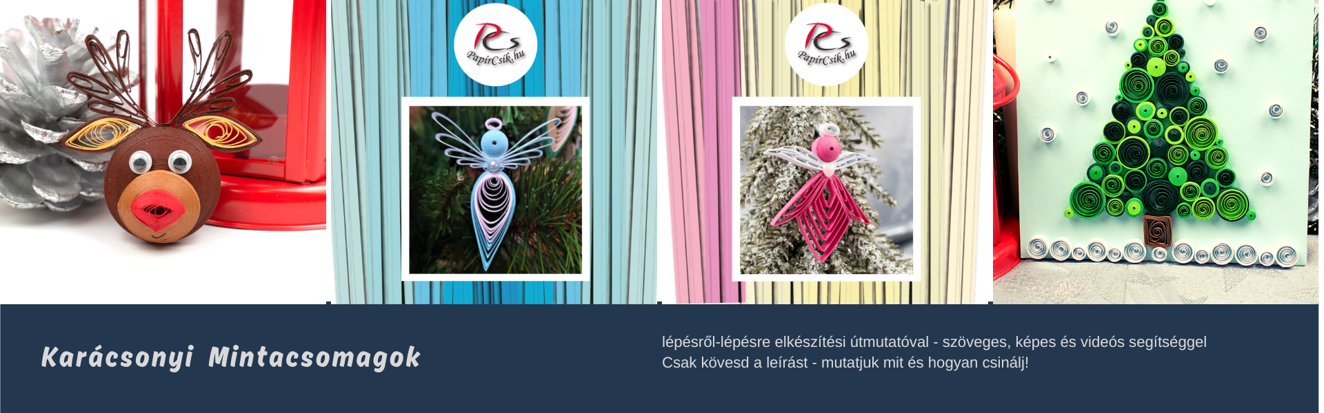 Quilling papírcsíkok, eszközök és minták webáruháza