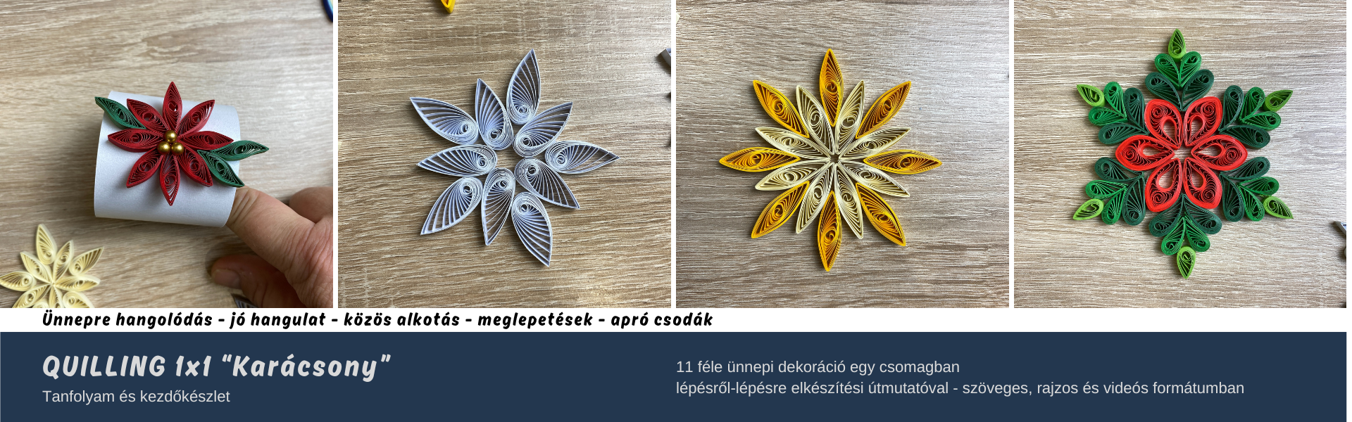 Quilling papírcsíkok, eszközök és minták webáruháza