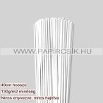   Fehér (Hófehér), 3mm-es quilling papírcsík (100 db, 49cm)