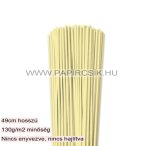 Halványsárga, 3mm-es quilling papírcsík (100 db, 49cm)