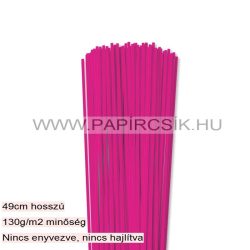 Pink, 3mm-es quilling papírcsík (120db, 49cm)