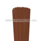 Barna, 5mm-es quilling papírcsík (100db, 49cm)