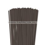 Sötétbarna, 6mm-es quilling papírcsík (90 db, 49cm)