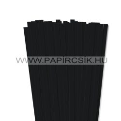 Fekete, 10mm-es quilling papírcsík (50db, 49cm)