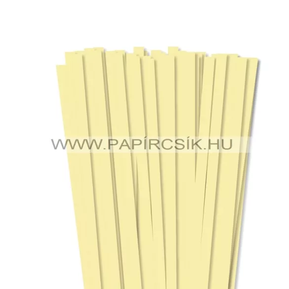 XL csomag - Halványsárga, 10mm-es quilling papírcsík (150 db, 49cm)