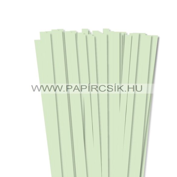 Halványzöld, 10mm-es quilling papírcsík (50db, 49cm)