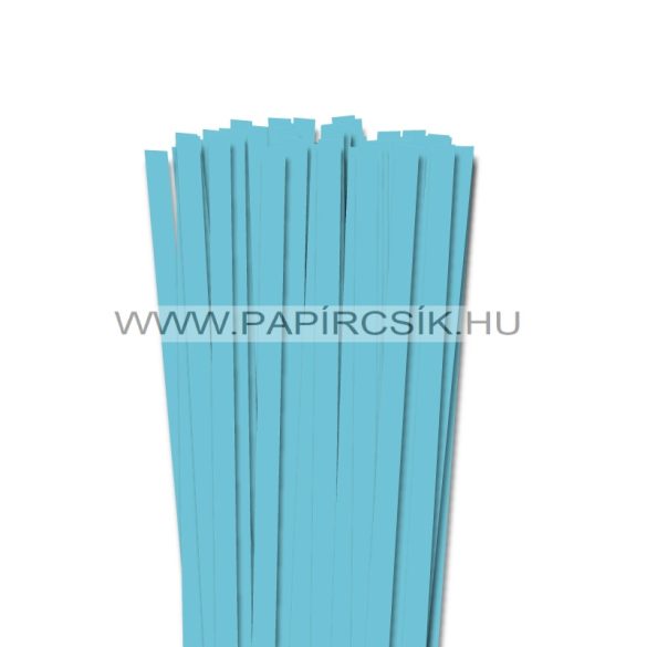 Aqua kék, 10mm-es quilling papírcsík (50db, 49cm)