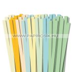   KIFUTÓ TERMÉK! 10mm, 49cm, 8x10db, quilling papírcsík kezdőcsomag V.