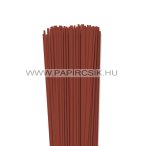 Vörösesbarna, 3mm-es quilling papírcsík (100 db, 49cm)