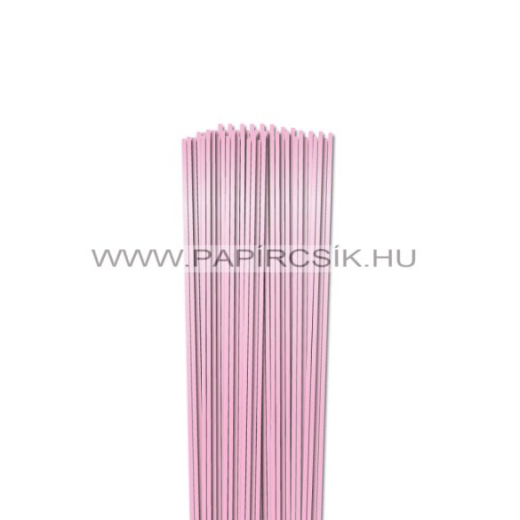 Rózsaszín METÁL, 3mm-es quilling papírcsík (120db, 49cm)