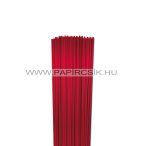 Piros METÁL, 3mm-es quilling papírcsík (100 db, 49cm)