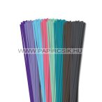  KIFUTÓ TERMÉK - 4mm, 49cm, 160db-os quilling papírcsík kezdőcsomag VI.