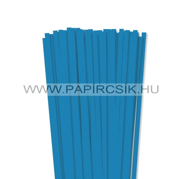 Kék, 7mm-es quilling papírcsík (80db, 49cm)