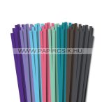   KIFUTÓ TERMÉK - 7mm, 49cm, 8x10db, quilling papírcsík kezdőcsomag VI.
