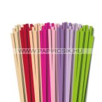   KIFUTÓ TERMÉK - 7mm, 49cm, 8x10db, quilling papírcsík kezdőcsomag IV.