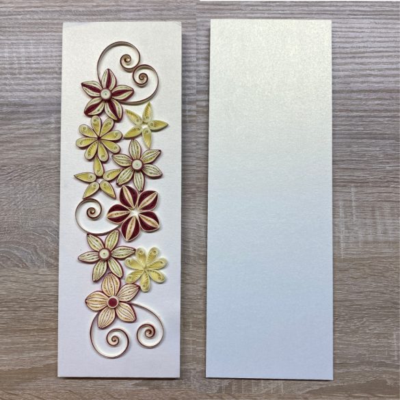 Dekorálható falikép alap, FEHÉR METÁL színben (2 db,  11 cm x 32 cm) 