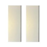 Dekorálható falikép alap, KRÉM METÁL színben (2 db,  11 cm x 32 cm) 