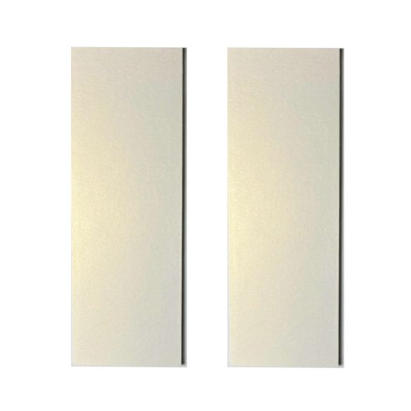 Dekorálható falikép alap, KRÉM METÁL színben (2 db,  11 cm x 32 cm) 