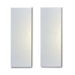 Dekorálható falikép alap, EZÜST METÁL színben (2 db,  11 cm x 32 cm) 