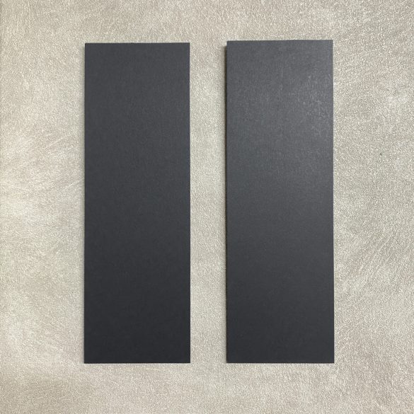 Dekorálható falikép alap, fekete (METÁL) színben (2 db,  11 cm x 32 cm) 