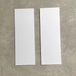 Dekorálható falikép alap, MATT FEHÉR színben (2 db,  11 cm x 32 cm) 