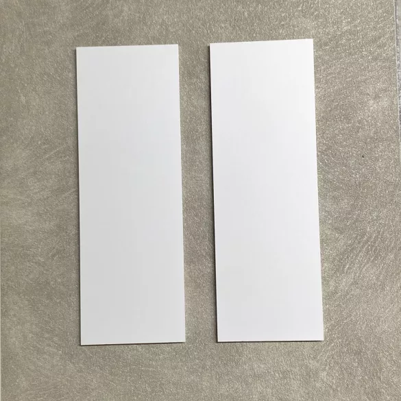 Dekorálható falikép alap, MATT FEHÉR színben (2 db,  11 cm x 32 cm) 