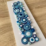 Dekorálható falikép alap, MATT FEHÉR színben (2 db,  11 cm x 32 cm) 