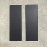 Dekorálható falikép alap, MATT FEKETE színben (2 db,  11 cm x 32 cm) 