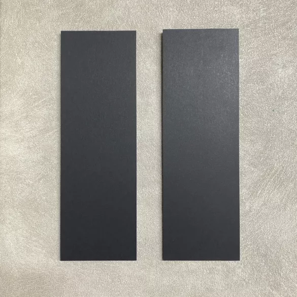 Dekorálható falikép alap, MATT FEKETE színben (2 db,  11 cm x 32 cm) 