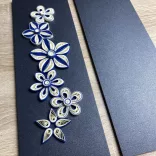 Dekorálható falikép alap, MATT FEKETE színben (2 db,  11 cm x 32 cm) 