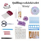 Quilling eszközkészlet, szett (III. - Közép)