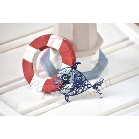 Halacskák - Quilling minta (140db csík 15db mintához és leírás képekkel)