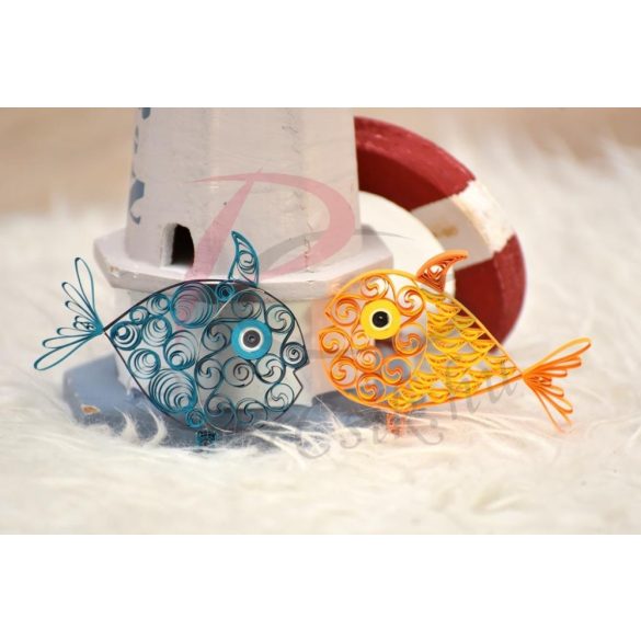 Halacskák - Quilling minta (140db csík 15db mintához és leírás képekkel)