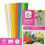 Virágok 4. - Quilling minta (190db csík 5-5db mintához és leírás képekkel)