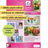 Virágok 5. - Quilling minta (180db csík 10-10-10db mintához és leírás képekkel)