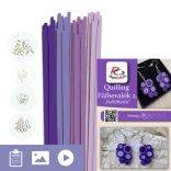Fülbevalók 2. - Quilling minta (80db csík, fülbevaló alkatrészek 20db/10pár mintához,  leírás)