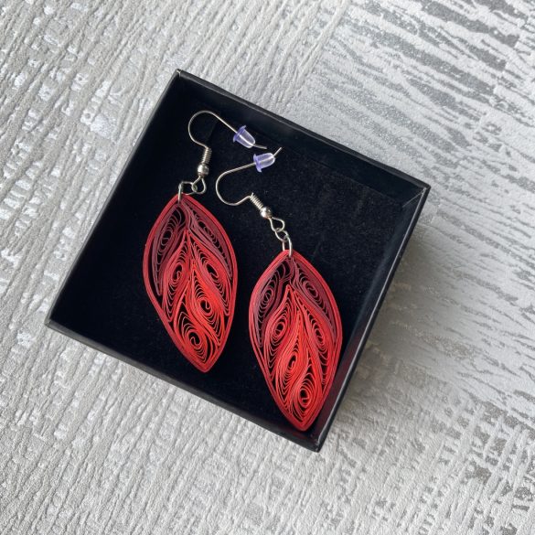 Fülbevalók 3. - Quilling minta (100db csík, fülbevaló alkatrészek 20db/10pár mintához,  leírás,  eszközök)