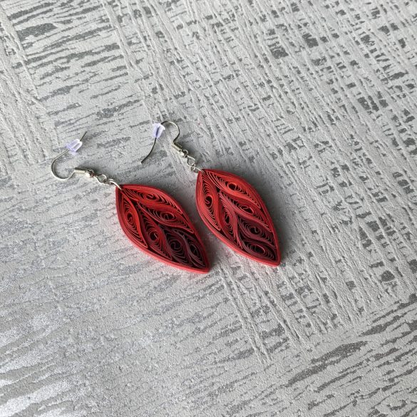 Fülbevalók 3. - Quilling minta (100db csík, fülbevaló alkatrészek 20db/10pár mintához és leírás képekkel)