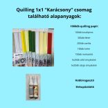 Quilling 1x1 - Karácsony - TANFOLYAM és KEZDŐCSOMAG 11 féle mintával (Alapanyagokkal és eszközökkel!) Angyalka, Csillag, Hópehely