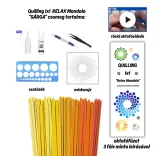 Quilling 1x1 - RELAX Mandala - Tanfolyam és kezdőkészlet eszközökkel
