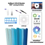 Quilling 1x1 - RELAX Mandala - Tanfolyam és kezdőkészlet eszközökkel